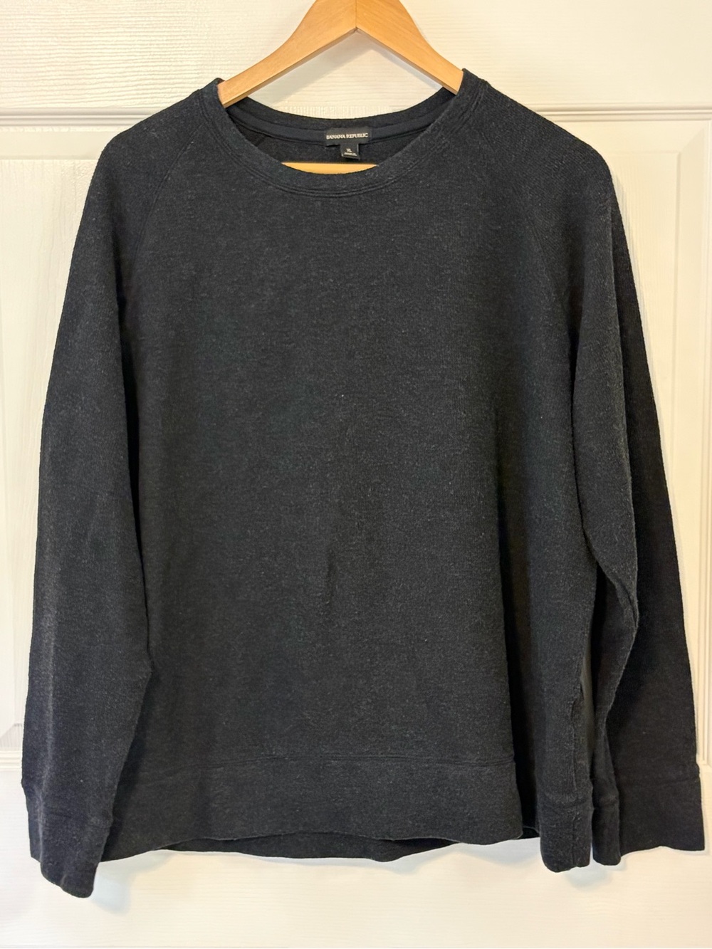 BANANA REPUBLIC Men's Crew Neck Sweatshirt Size XL Heather Charcoal